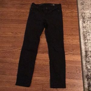 Jcrew black toothpick jeans.